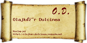 Olajkár Dulcinea névjegykártya